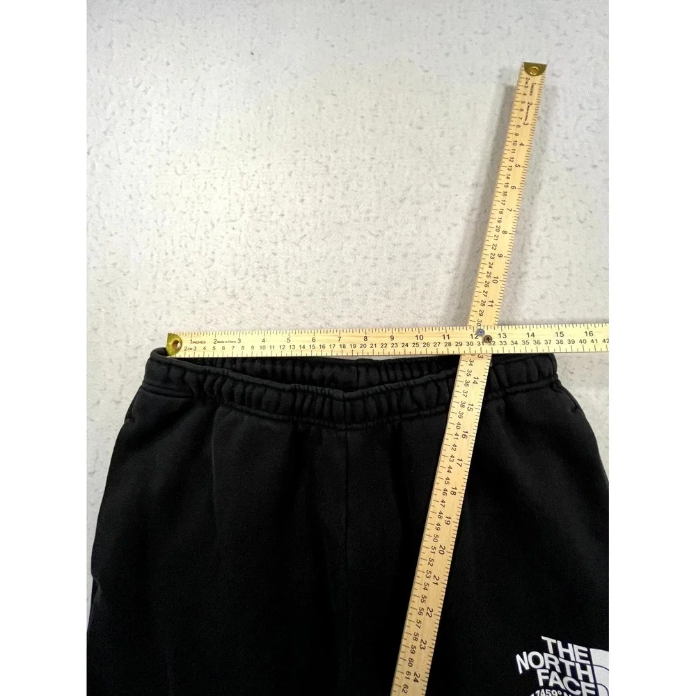 The North Face Sweatpants Mens Large Black Fleece‎ Lined Athletic Tapered Leg